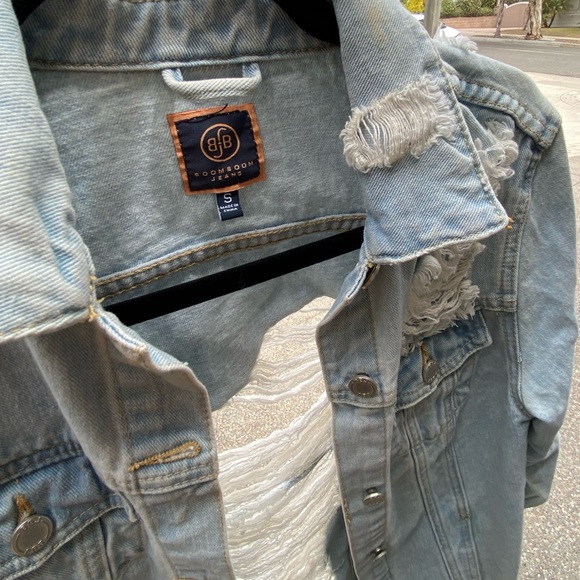 Boom Boom Ripped Jean Jacket (S) - Picture 6 of 9